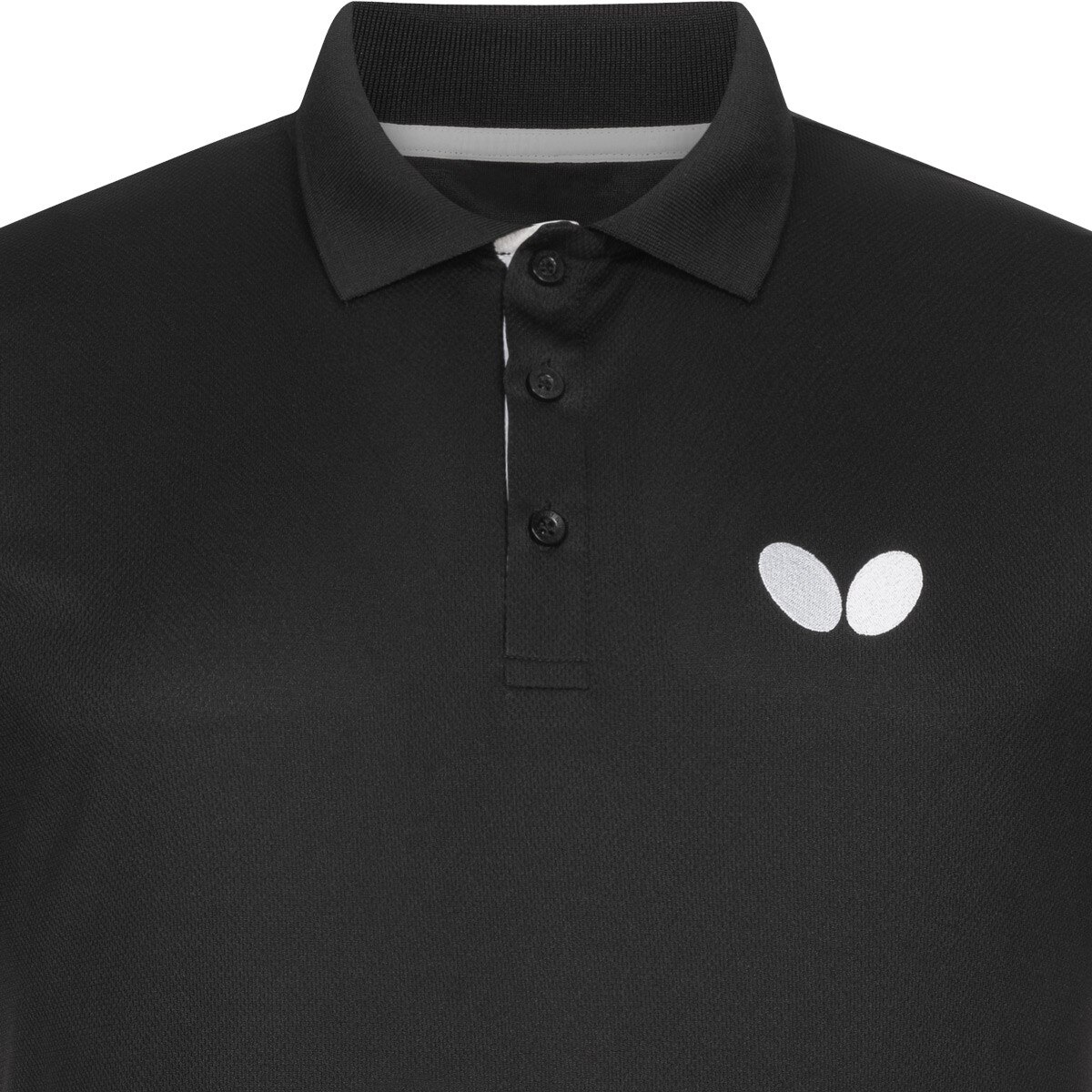 Butterfly Puren Shirt: Close-up of the color of Black Shirt